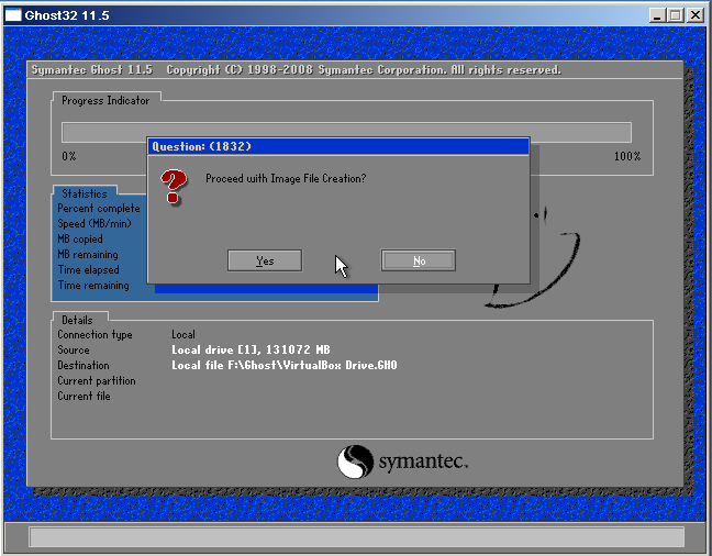 Ghost final confirmation prompt