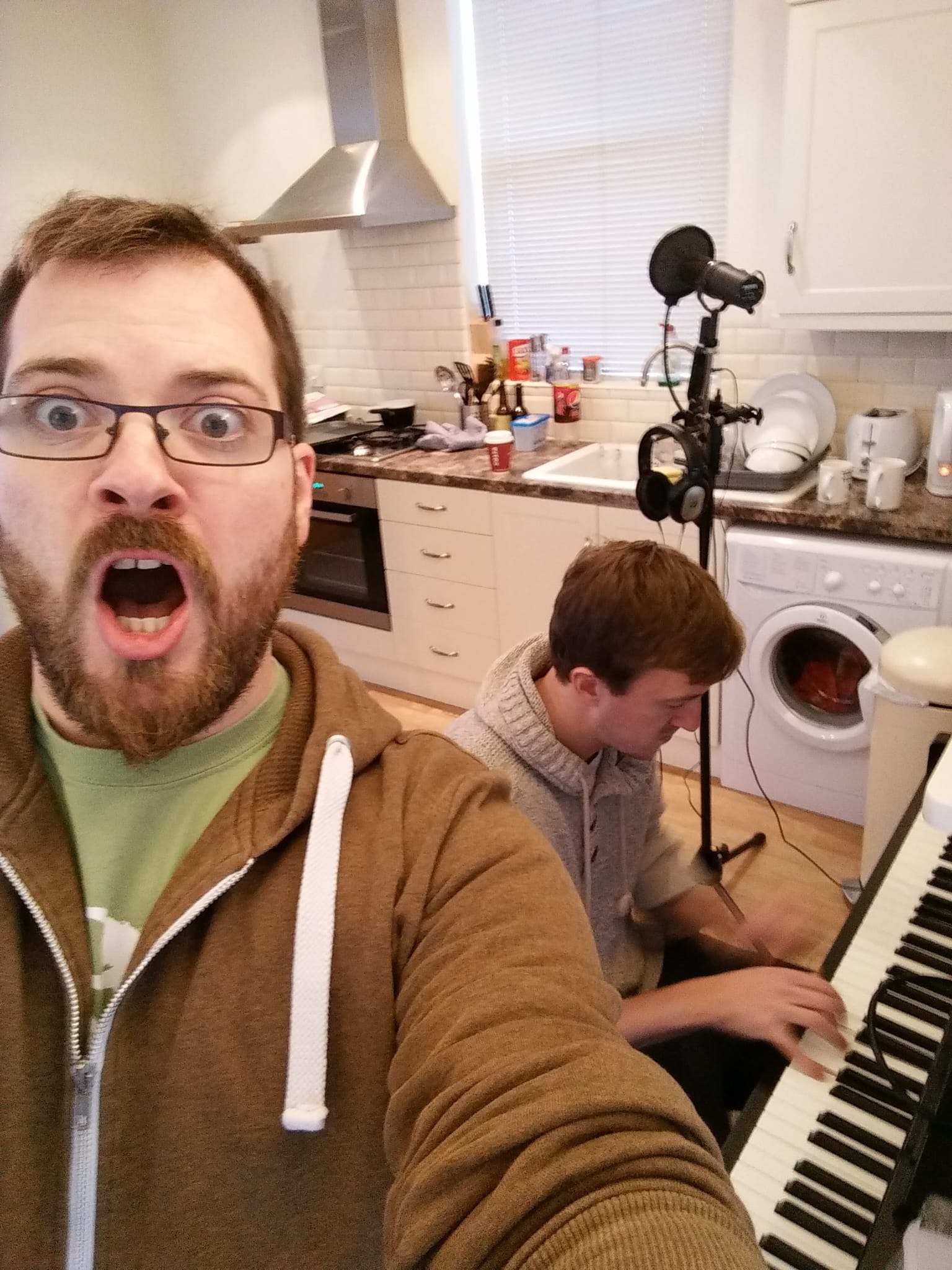 Recording the track